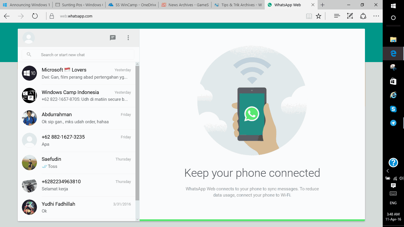 Cara Menggunakan Whatsapp Web