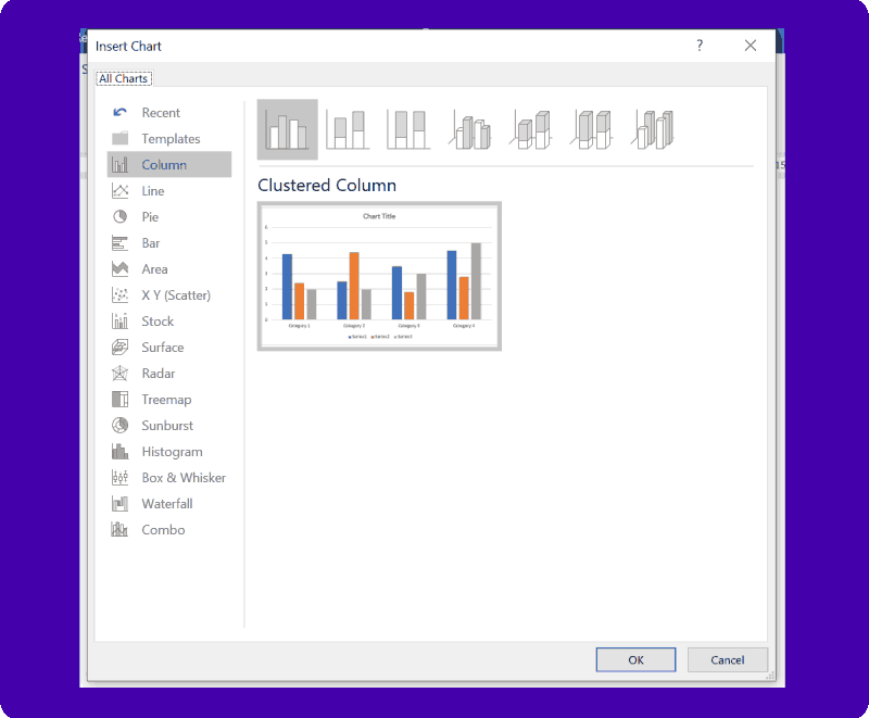 cara membuat grafik di word